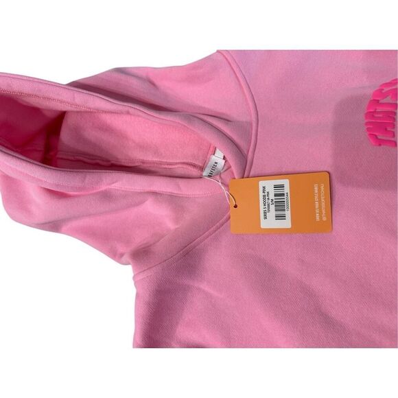 NWT That So Fetch Series 5 Womens Pink Fleece Logo Pullover Hoodie Size S/M - Picture 6 of 7